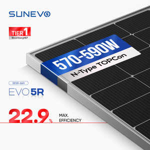 Sunevoヨーロッパ倉庫ソーラーモジュール570W 580W 590W中国価格両面ソーラーパネル - Product Image 1