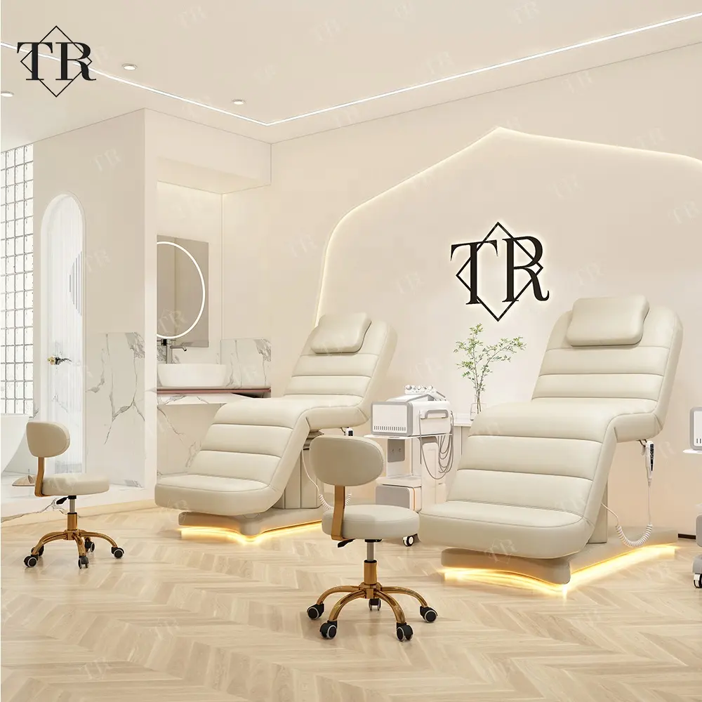 Turri Électrique Lash Massage Cosmétique Du Visage Spa Lits Beauté Tatouage Inclinable Salon Lit Chaise Saloon Chaise Salon De Beauté