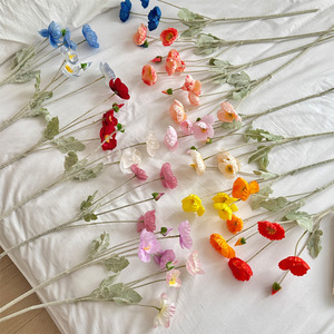 Flores Artificiales de Amapola Islandesa de Seda, Alta Simulación, Decoraciones para Bodas, Arreglos para Mesa de Salón, Accesorios para Fotografía - Product Image 3