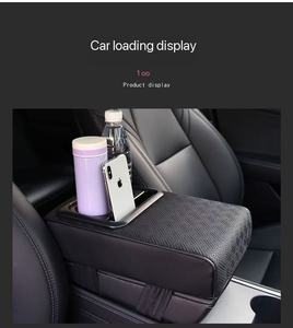 Console Centrale de Voiture en Cuir de Luxe Étanche Noir avec Porte-Gobelet et Boîte <span class=keywords><strong>à</strong></span> Mouchoirs - Product Image 3