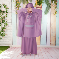 Abaya Burqa en Polyester Grande Taille pour Filles, Style Islamique Saoudien, Idéale pour les Mariages et Occasions Spéciales