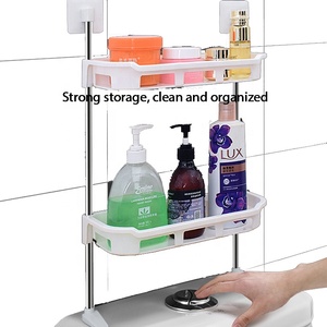 <span class=keywords><strong>Estante</strong></span> de Almacenamiento Doméstico de 3 Niveles con Pegamento Fuerte <span class=keywords><strong>para</strong></span> <span class=keywords><strong>Cocina</strong></span> o Baño - Product Image 4