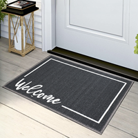 Tapis d'entrée en gros avec surface en nylon et support antidérapant en TPR, motif imprimé personnalisé, différentes tailles, approvisionnement en vrac