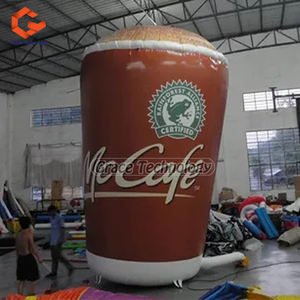 Balon cangkir iklan tiup Raksasa Model promosi acara cangkir kopi dan tenda botol dan jenis lengkungan - Product Image 6