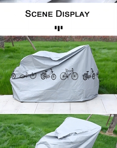 DELANHUWI 210D Cubierta de lluvia para bicicleta de montaña Protección contra el polvo para bicicletas de carretera BMX Cubiertas de bicicletas para niños Bicicleta de los elementos - Product Image 3