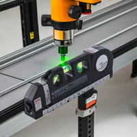 Niveau laser industriel haute précision, laser vert, correction d'angle droit, correction horizontale, utilisation intérieure et extérieure