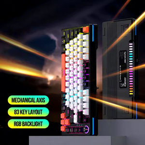 GK83 83 Key Mechanical Gaming <b>Keyboard</b> True Mechanical Switch RGB Backlit Dual Stage Stand Detachable Cable for PC Esports - Product Image 5