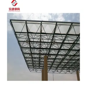 Prefabricated 강철 구조물 건물 지붕 헛간 편평한 공간 구조 건축 지붕 강철 구조물 금속 구조