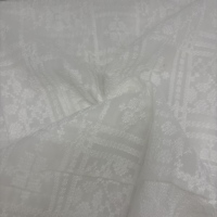 100% polyester organza broderie tissu pour vêtements