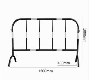 원격 발을 가진 아연 도금 강철 보안 울타리 군중 제어 장벽 진입문 임시 주차 안전 철망 장벽 - Product Image 4