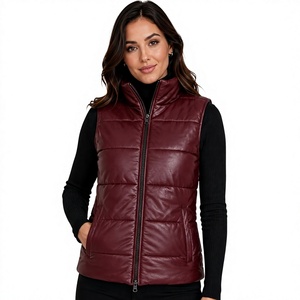 Zip Up Hooded <b>Thermal</b> Winter Puffer <b>Vest</b> For Cold Weather - Product Image 1