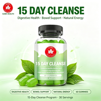 Gummies Détox Colon 15 Jours Marque Blanche OEM, Herbes Naturelles & Probiotiques, 60 Unités pour la Santé Intestinale, Détox Digestive Personnalisée