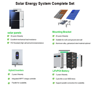 Hf 2kw 3KW 5kw10kw <span class=keywords><strong>20kW</strong></span> 30Kw Bảng điều chỉnh năng lượng mặt trời Kit Inverter 10KW năng lượng mặt trời hệ thống lưới gắn tấm pin mặt trời hệ thống 30Kw lai năng lượng mặt trời hệ thống - Product Image 4