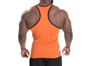 Débardeur côtelé personnalisé pour homme avec logo, en coton, pour fitness, entraînement, musculation, broderie, vêtements décontractés de sport – Fabricant - Product Image 2