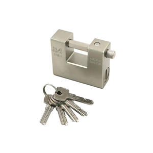 Cadenas rectangulaire en acier haute sécurité 84mm 90mm, robuste, antivol, avec clé à double levier, vente en gros - Product Image 1
