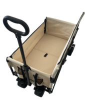 Wagon utilitaire extérieur pliant en acier inoxydable à poignées réglables en gros