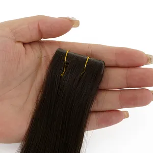 Tape In Hairextensions 12a Kwaliteit Groothandel 100% Europese Ruwe Onbewerkte Dubbele Getekende Tape In Hair Extensions Menselijk Haar