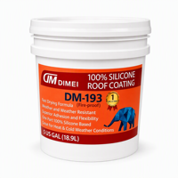 Revêtement de toiture en caoutchouc silicone DIMEI DM-193, 100 % imperméable, application par pulvérisation, résistant aux UV, imperméabilisation liquide pour toiture plate