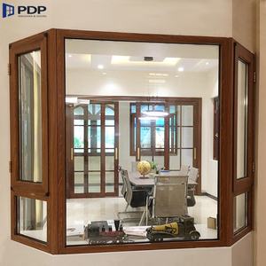 Fenêtres en bois de conception française moderne avec revêtements en aluminium, bon prix pour la chambre des bébés et des enfants, verre trempé pour la cuisine, l'entrée, l'hôtel - Product Image 3