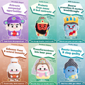 中国文化ブラインドボックスアイテム風水ホームデコレーション神秘的な形而上学ぬいぐるみ冷蔵庫マグネット - Product Image 2