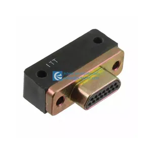 BOM List MDM-15PCBR-F222 15 Position <strong>D</strong>-<strong>Type</strong> Micro-<strong>D</strong> Plug Male Pins MDM15PCBRF222 83513-Style Micro <strong>D</strong> Metal Shell MDM Connector - Product Image 1