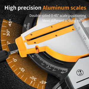 <span class=keywords><strong>Scie</strong></span> à onglet industrielle 255 mm 2600 W avec source d'alimentation 1080 W pour la découpe du bois et de l'aluminium, idéale pour les applications de scellement du bois - Product Image 4