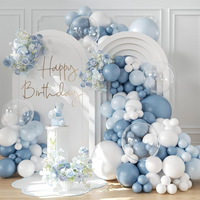 Kit de 126 ballons jetables pour arche et guirlande, pour fête d'anniversaire, mariage bohème, fête de révélation du sexe, décoration de toile de fond