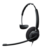 Headset On-Ear Berkabel USB OPPTEL dengan Peredam Kebisingan Aktif dan Mikrofon Terintegrasi untuk Call Center Bisnis Komputer