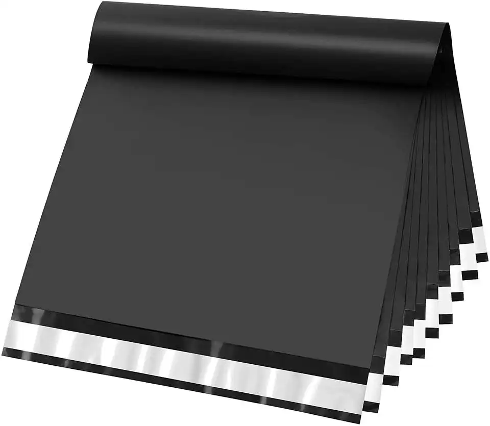 GDCX 7.8X9.8 inç siyah poli mailler giyim ambalaj nakliye zarflar plastik kurye teslimat Webshop posta çantası