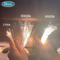 20W DMX IP65 Étanche Aluminium Fibre Optique Led Lumières Moteur 3000k 6000k Blanc Starlight Lumière pour Extérieur & Sauna Room