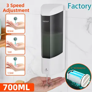 Commercial home factory 700ml Touchless intelligent sensor Wall mount ABS plastic Liquid Gel Sanitizer Automatic Soap dispenser
