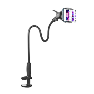 Support de téléphone Support de téléphone portable pour lit Bras flexible en acier au carbone Support de téléphone portable réglable pour lit et bureau - Product Image 2