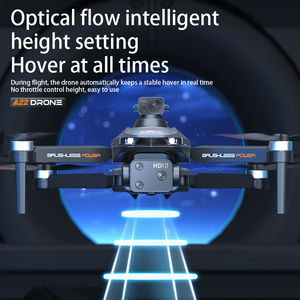 Dron A22 <span class=keywords><strong>GPS</strong></span> RC 4K Mini 2.4G WIFI <span class=keywords><strong>con</strong></span> Flujo Óptico, 3 Cámaras HD, Evitación de Obstáculos, Sin Escobillas, <span class=keywords><strong>con</strong></span> Doble <span class=keywords><strong>Cámara</strong></span>, Drones de Juguete - Product Image 4