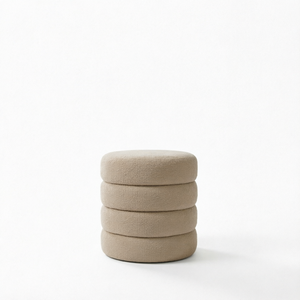 Factory Wholesale Eco-Friendly Contemporary 4-Tier Stacking Soft Cushioned Fabric <b>Stool</b> for <b>Bedroom</b> Hotel Apartment Use-Multiple - Product Image 1