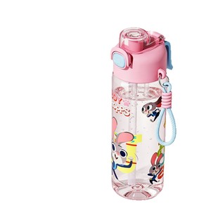 Zootopia Judy <b>Spray</b> Cup Kids Straw Large Capacity Portable Student Water Bottle - Product Image 2