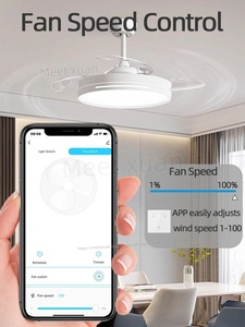 Interrupteur mural intelligent pour ventilateur, commande à distance via l'application Tuya WiFi, interrupteur tactile pour ventilateur <span class=keywords><strong>de</strong></span> plafond, compatible avec Alexa et Google Home <span class=keywords><strong>Assistant</strong></span> - Product Image 2