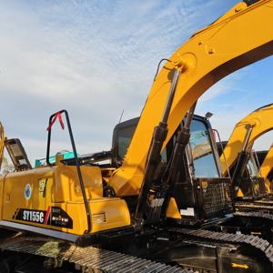 Offre Spéciale : Excavatrice Sany 155 d'occasion en excellent état, engin de construction, moteur, pompe, engrenages - Modèle 2022, capacité de godet 0,75 m³, prix bas - Product Image 2