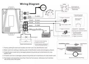 Khóa Vô Lăng An Toàn Hàng Đầu Khóa Vô Lăng Thiết Bị Cố Định Rfid Bơm Nhiên Liệu Rơ Le Cắt Báo Động Xe Hơi - Product Image 6