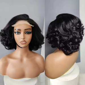 Peluca de Cabello Humano Ondulado Vietnamita Virgen con Frente de Encaje HD 4x4 5x5, Densidad 250, de Lujo, sin Pegamento, para Mujeres Negras, Peluca con Frente de Encaje Económica - Product Image 2