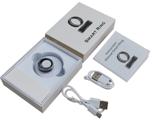 Bague connectée HR016 de bonne qualité, épaisseur <span class=keywords><strong>2</strong></span>,5 mm, batterie 26 mAh, affichage LED, suivi de santé, compteur de prières musulmanes, bague IA - Product Image 5
