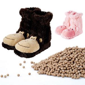 Pantuflas Elásticas de Felpa Suave con Bolsas de Calor Extraíbles, Calentador de <span class=keywords><strong>Pies</strong></span> para <span class=keywords><strong>Microondas</strong></span>, Almohadilla Térmica para el Dolor Menstrual - Product Image 6