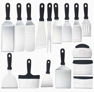 Juego de Espátulas para Plancha DF YJ de Acero Inoxidable - Kit de Accesorios para Plancha Plana - Product Image 5