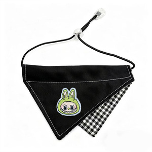 Yisi Pet Triangular Bibs Lattice Pattern Warm Cat Dog <b>Scarf</b> All Seasons - Product Image 4