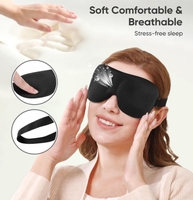 All'ingrosso della fabbrica nessuna pressione regolabile cinturino senza soluzione di continuità 3D sagomato Blackout maschera per gli occhi per dormire