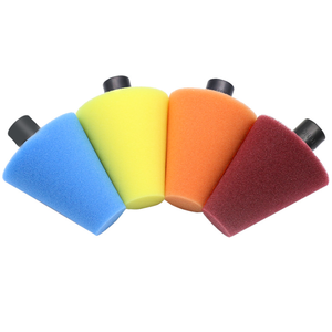 PMS 80mm Car Wheel Polishing Care Center Mesh Steel Ring <strong>Small</strong> Area Polishing Disc <strong>Cone</strong> Detail Waxing Sponge Wheel - Product Image 2