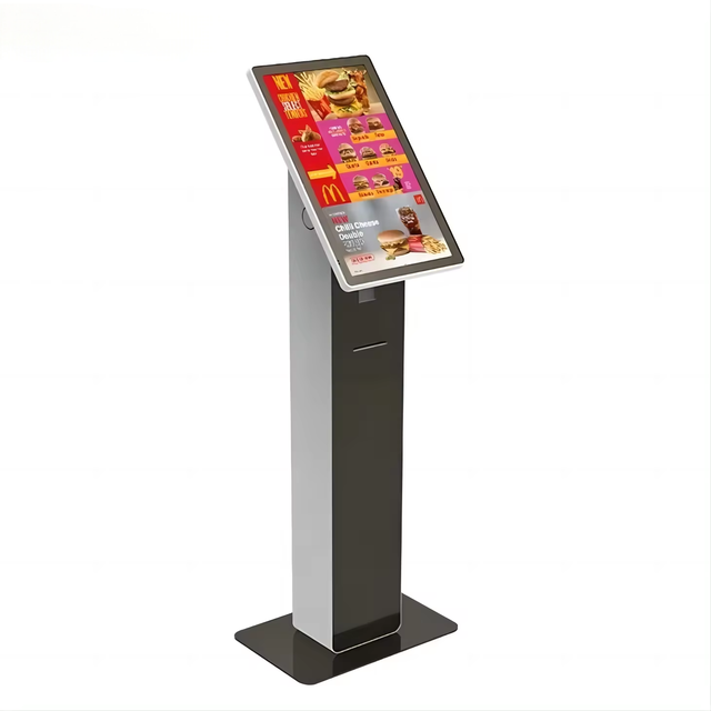 Touch Kiosk Electronic Queue Management System with Ticket Dispenser Bank Payment Kiosk Equipment