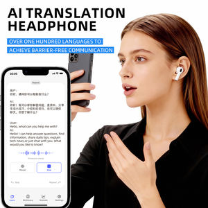 TWS Wireless Noise Cancelling <strong>Earbuds</strong> Earphone Case With Real-time Language Translator Earphones With AI Translation Display - Product Image 2