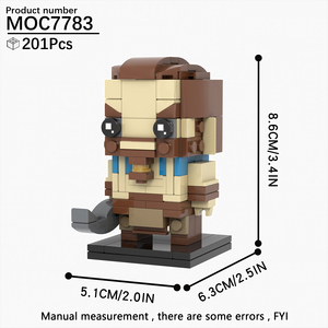 Kits de Ladrillos MOC de Creatividad de Películas de Anime, Contenedor Khal <span class=keywords><strong>Drogo</strong></span>, Ladrillos de Construcción DIY, Juguetes de Bloques para Niños MOC7783 - Product Image 4
