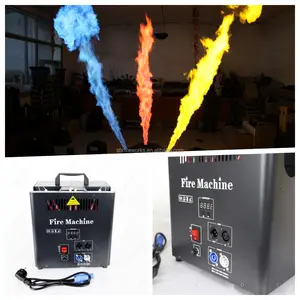 DMX 512 triple way flame machine color spray thrower fire flame proiettore per concert stage disco Dj