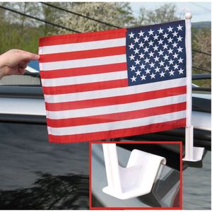 Drapeau en polyester personnalisé avec clips, vierge, sublimation personnalisable, drapeaux pour fenêtres de voiture - Product Image 3